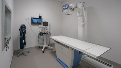 Sala de radiograf&iacute;a digital del Hospital Cl&iacute;nico Veterinario de la Universidad Europea de Madrid