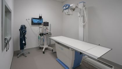 Sala de radiografía digital del Hospital Clínico Veterinario de la Universidad Europea de Madrid