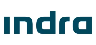 Logo de Indra, empresa colaboradora de la Universidad Europea