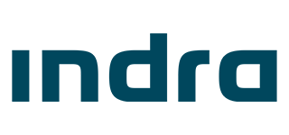 Logo de Indra, empresa colaboradora de la Universidad Europea