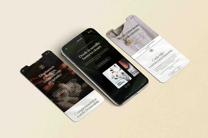 Identidad visual y diseño de página web para una Marca textil sostenible_4