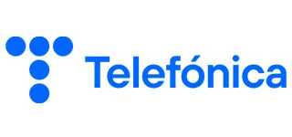 Logo de Telefónica, empresa colaboradora de la Universidad Europea