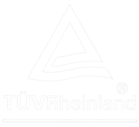 Logotipo TÜVRheinland - negativo