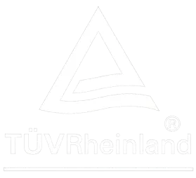 Logotipo TÜVRheinland - negativo