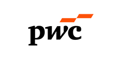 Logo PwC, empresa colaboradora de la Universidad Europea
