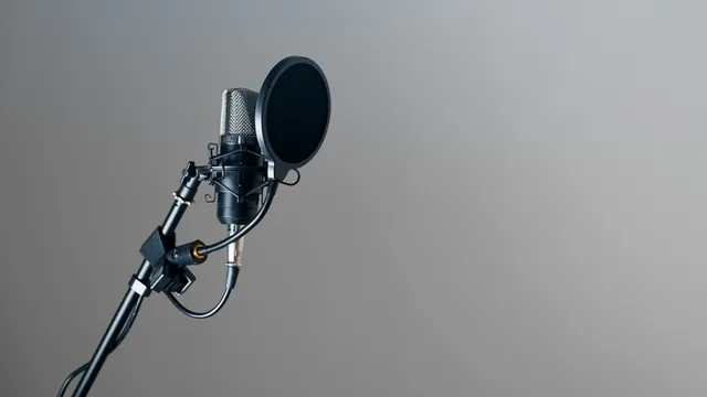 micrófono para doblaje/actuación