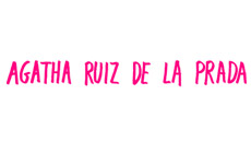 Logo de Agatha Ruiz de la Prada con fondo blanco