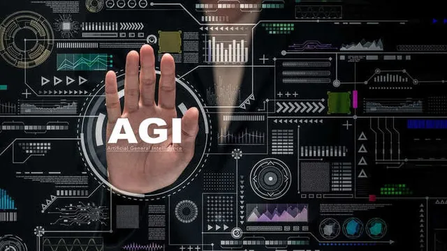 imagen digital de con las siglas AGI - inteligencia artificial general