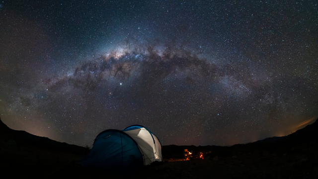 cielo nocturno en el desierto de Atacama