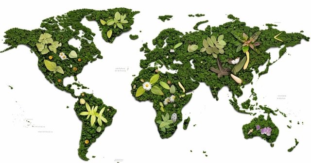 mapa biogeográfico del mundo
