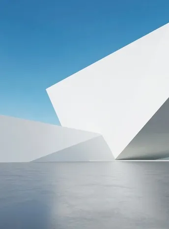 imagen de un edificio arquitectónico moderno creado con render