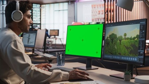 profesional utilizando cámara tracking en VFX