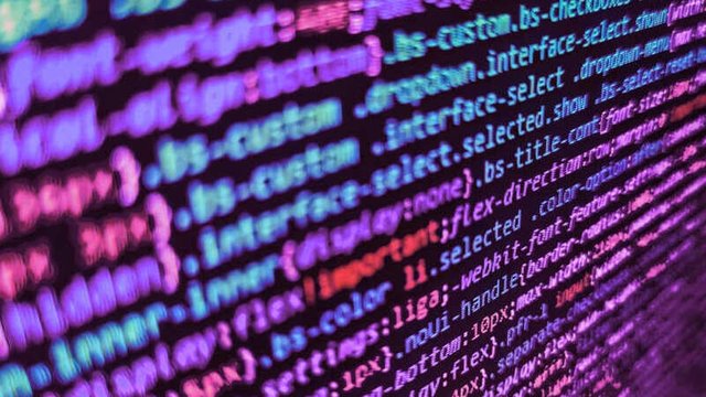 código fuente en una pantalla de ordenador