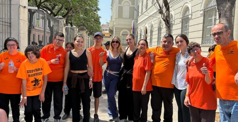 con estudiantes