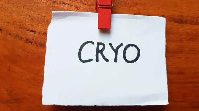 imagen de un papel donde pone criopreservación