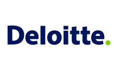 Logo de Deloitte, empresa colaboradora de la Universidad Europea