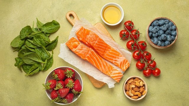 comida saludable para la dieta antiinflamatoria