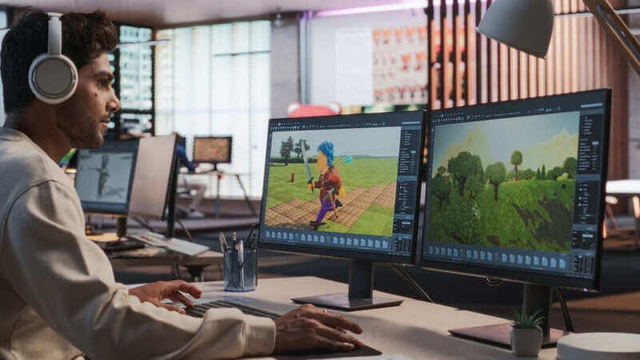 dise&ntilde;ador de personajes trabajando
