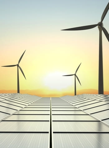 imagen de un parque solar y e&oacute;lico