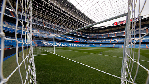 Portería del estadio Santiago Bernabéu