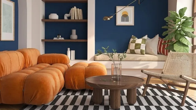 diseño bauhaus de un salón