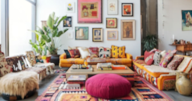 estilo o decoración Kitsch de un salón