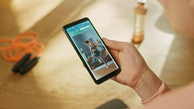 software para gimnasio en una aplicación móvil
