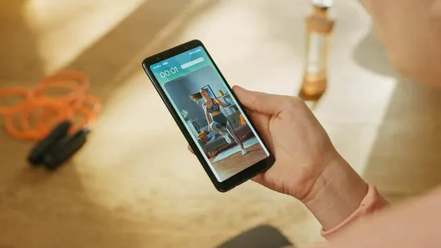 software para gimnasio en una aplicación móvil