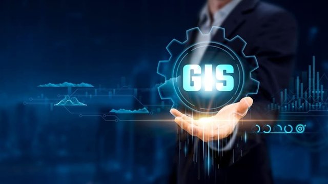 imagen digital de las siglas GIS - Sistemas de Información Geográfica