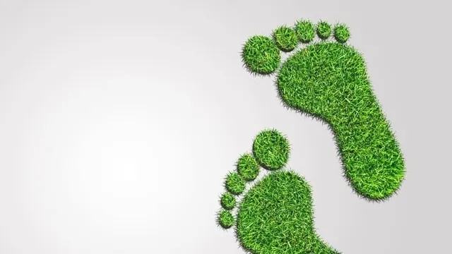 imagen digital de huellas de pies en color verde