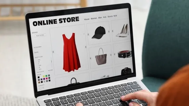 ilustración de moda en una página web