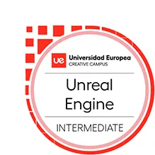 Emblema de Unreal Engine, plataforma de desarrollo de videojuegos.