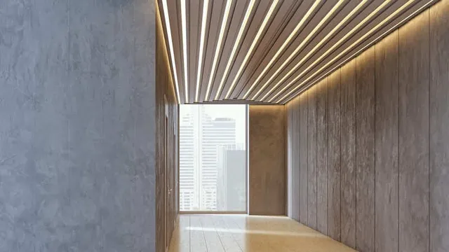 Fotografía de la entrada de una casa con luz indirecta