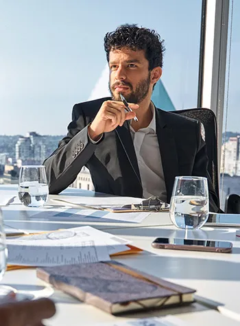 Joven empresario
