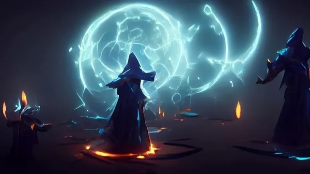 imagen de un npc de magos en un videojuego