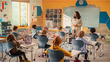 Niños en clases