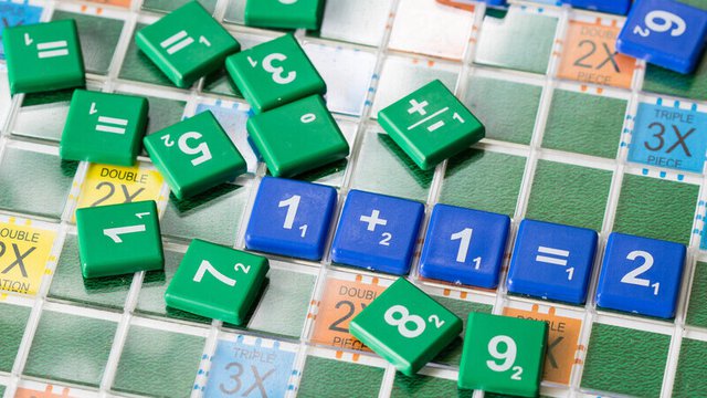un tablero de matemáticas