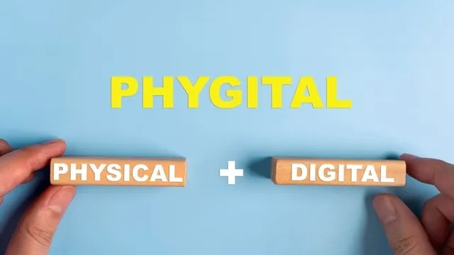 imagen digital con las palabras escritas de experiencia phygital