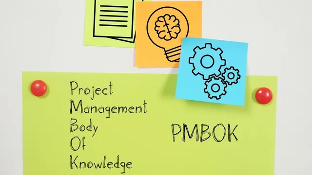PMBOK Project Management Body of Knowledge se muestra con un texto