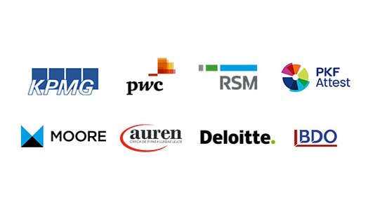 Logos varios de empresas para prácticas