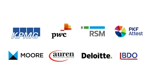 Logos varios de empresas para prácticas
