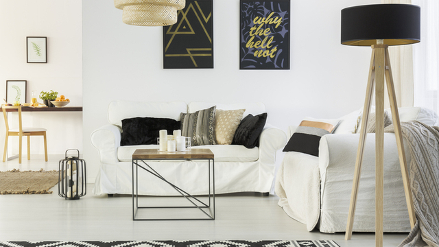 estilo hygge aplicado a un sal&oacute;n