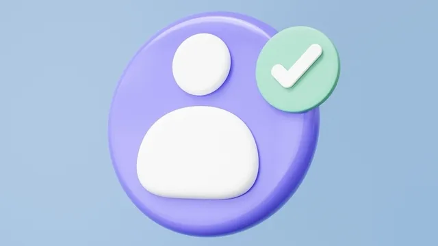 icono de una persona con un check