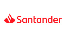 Logo de Santander, empresa colaboradora de la Universidad Europea