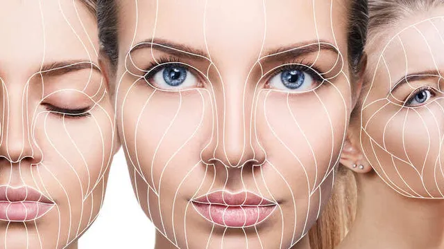 fotografía de una mujer con simetría facial