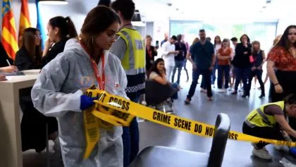 Simulación criminalística en Grado en Criminología Valencia de la UE