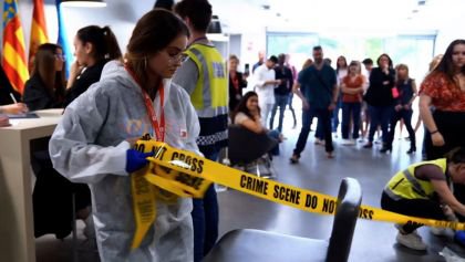 Simulación criminalística en Grado en Criminología Valencia de la UE