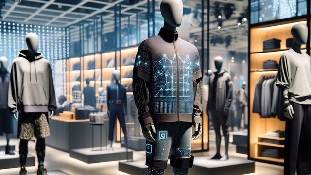 ropa inteligente en un maniquí
