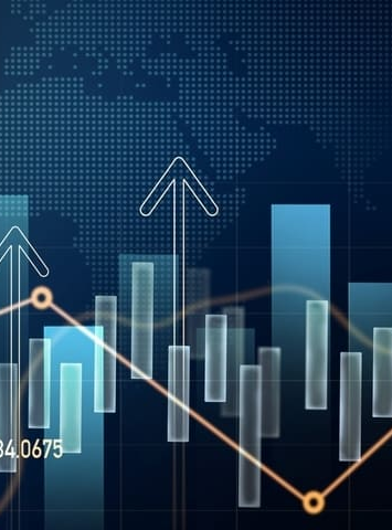 an&aacute;lisis de finanzas crecer gr&aacute;fico e inversi&oacute;n de mercado