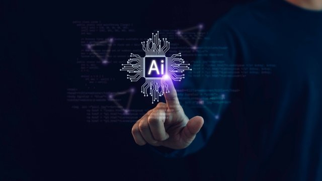 imagen digital con las iniciales IA de inteligencia artificial